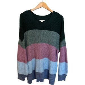 American Eagle Oversized Stripe Sweater Size Medium